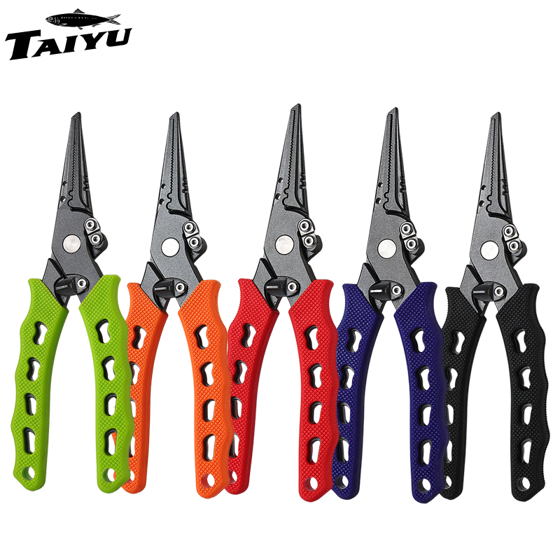 Fishing Equipment On Sale - TAIYU 5-kleurige roestvrijstalen kunstaastang, visserijtang, lijnsnijder,