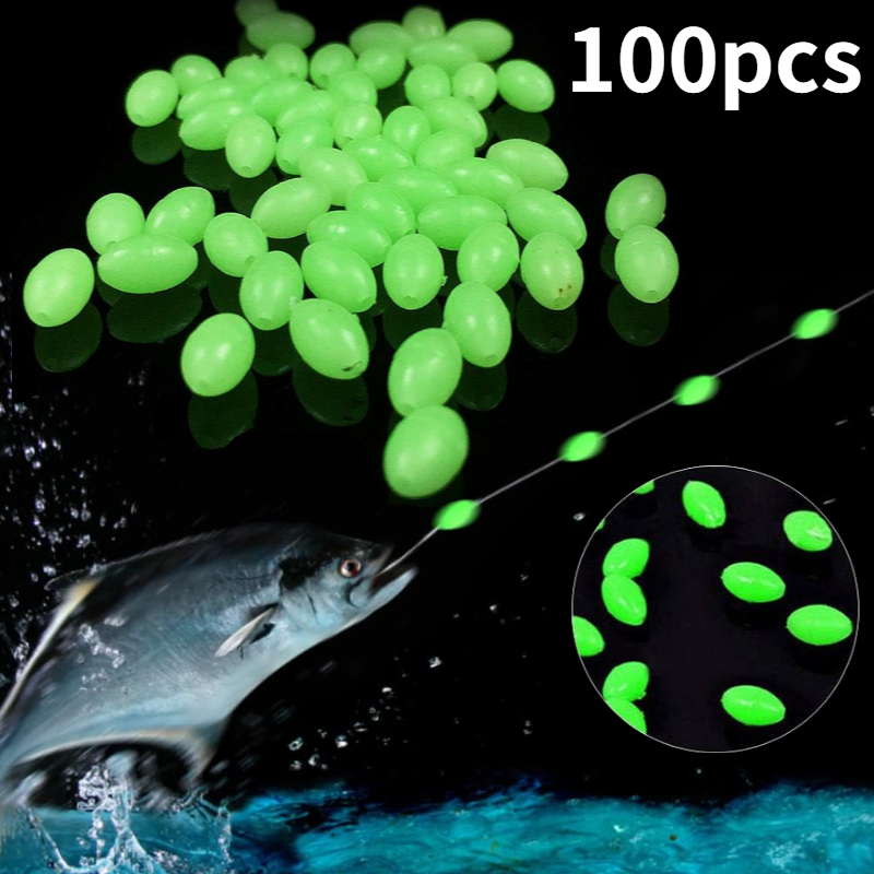 Fishing Equipment On Sale - 100 stks/partij Ovale Nacht Lichtgevende Vissen