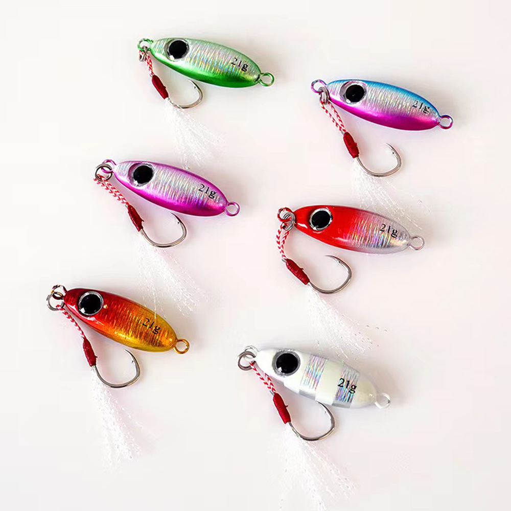 Quality Fishing Equipment - 6pcs Micro Metalen Jigging Vissen Lokt
