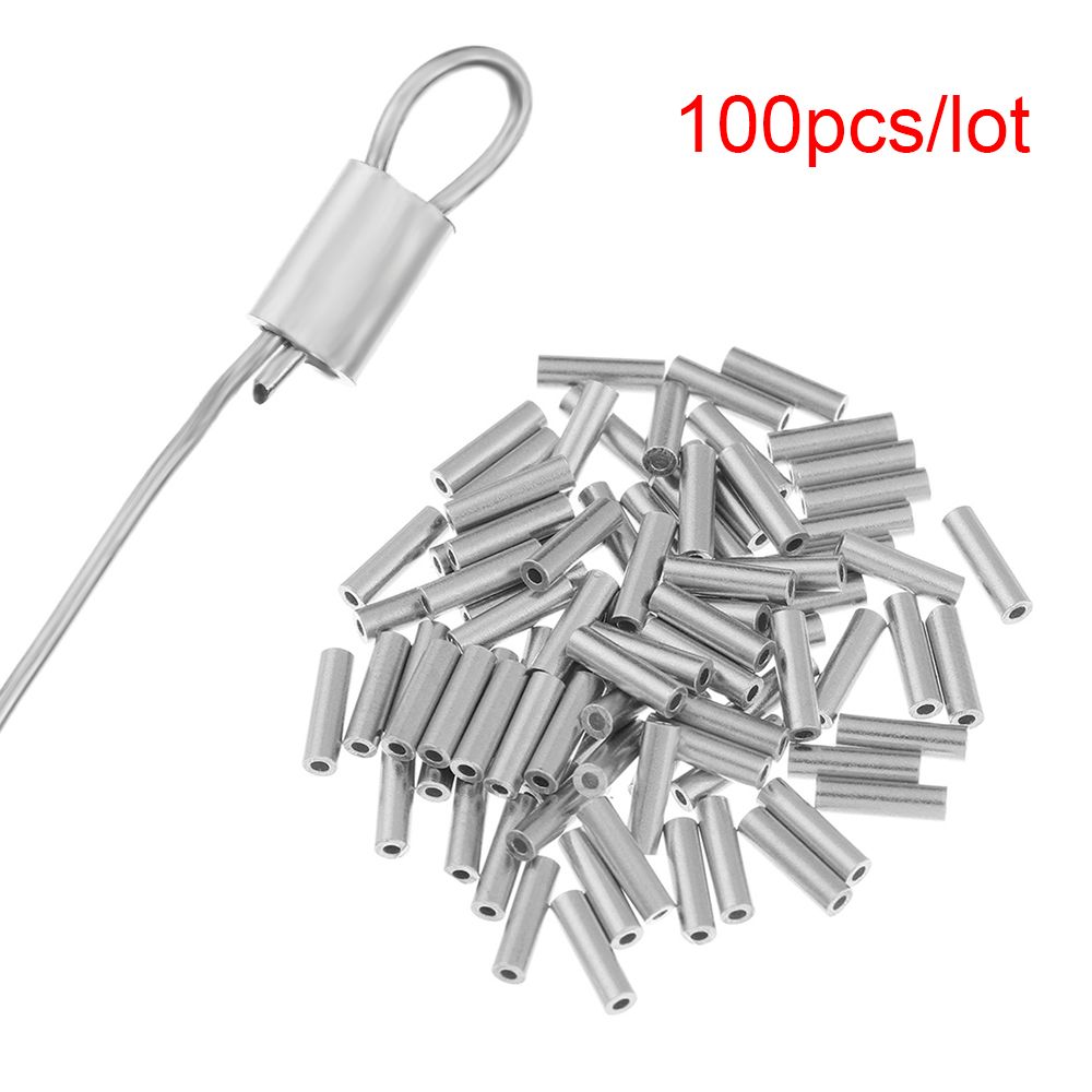 Fishing Equipment On Sale - 100 Stks/partij 0.8Mm/1.0Mm/1.2Mm/1.4Mm/1.6Mm/1.8Mm Ronde real Aluminium
